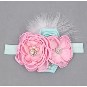 Vintage Flower Bowa Headband Baby
